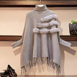 Female Wrap And Swing Women's Sweaters For Winter Leisure Long Sleeve Slim Thin Out Jacket Long Section