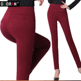 Autumn Winter Plus Thick Velvet warm Leggings Elastic High Waist Pants female Slim Women's Casual Pants female