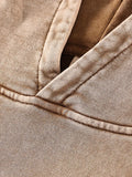 Autumn Distressed Hoodie Sweatshirts 2022 Thick Long Sleeves Solid Color Pullovers Fashion Casual Streetwear Loose