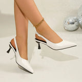 Summer New British Wind Tip Thin With A Word Buttoned Fashion Sandals Women's High