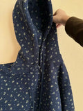 Blue Floral Zipper Hobbie- Outfit