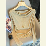 Academy Wind Knitted Sweater Woman Design Sensing Cat Pattern Lazy Small Knitted T-Shirt