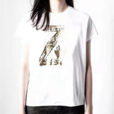 Letter Print T-shirt Women Summer Fashion Short Sleeve Clothing Female Street Design Casual O-neck Creativity Tees