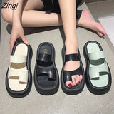 New White Beige Green Platform Flip Flop Ladies Famous Designer Flip Flop Ladies Platform Sandals Slippers Beach