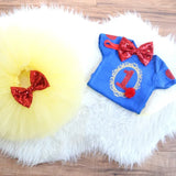Headband Short Sleeve Top and Tutu Dress Outfits 3pcs for 1 Year Baby Girls First Birthday Party Cotume Newborn