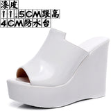 Waterproof Table Thick Bottom Slippers High Slope And Fitting Room Slippers Ultra-High Heel Night Shop Show Loose Girl Cold