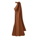 Women's Explosive Silk And Tedish Texture With Hanging Neck