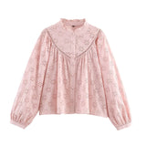 Women's Long Embroidery Loose Shirt