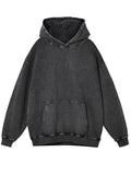 Autumn Distressed Hoodie Sweatshirts 2022 Thick Long Sleeves Solid Color Pullovers Fashion Casual Streetwear Loose