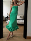 Women's Solid Color Swing With Dress Body Quality Dress Dress