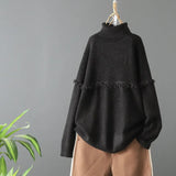 winter Cotton warm Mid-length Women sweatshirt Thin Pullove Plus Size Harajuku Long sleeve Tops Female fleece Thin