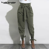 waist pants camouflage loose joggers women army harem camo pants streetwear punk black cargo pants women capris