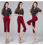 Women Winter Warm women's pants Velvet Thick Trousers High Waist Elastic Mother Stretch pencil Pants clothes 5XL