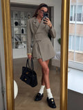 Fashion Suit Jacket Skirt Suit Suit Women's Waist Design Thin Elegant Simple And Competent Two