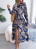 2025 Vintage Flower Clip T-Shirt Dresses Women's