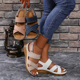 Asia Large-Size Magic Stick Thick Bottom Hollow Sandals Women's Slopes And Light Beach Cool
