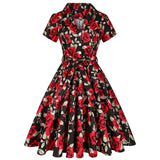 60s Vintage Tunic Dresses Summer Spring Retro Pin Up 2022 Women Jurk Casual Party Robe Rockabilly Dresses