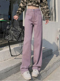 Women's Jeans Wide Leg Pants High Waist Baggy Vintage Straight Denim Pants Casual Street Hip Hop Fashion Mom Denim