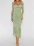 Ruched Bodycon Midi