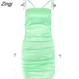 Diamond Chain New Dresses Women Backless Summer Sundresses Elegant Y2K Party Bodycon Women Vestidos Female Clothing