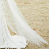 Long Tulle Wedding Veils One Layer With Comb White Ivory Bridal Veil for Bride Wedding