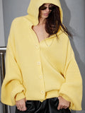 Loose Solid Color Sweater Coat Woven Autumn And Winter New Street Trend Casual Lazy