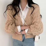 Cable Knit Button Down CardiganOutfit