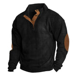 And Winter New Men's Outdoor Jacket Corduroy Leisure Collar Long