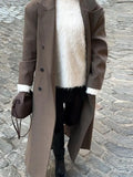 Autumn And Winter New Long-Term Large-Edition Coat Loose Warm Fashion Elegant British