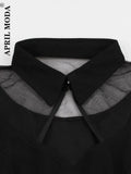 Sleeve Black Retro Vintage Swing Dress Women Aesthetic Robe De Cocktail Vintage Harajuku Elegant 50s 60s Pinup Party