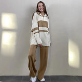 Lazy Wind Loose Long Open Shirt Plus Short Skirt Suit Women's Sling Vest Trousers Three-Piece