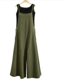 Trousers Loose Solid Color Wide