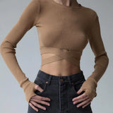 White O-neck Two Piece Set Bandage Y2K Dresses Elegant Winter Women 2022 Long Sleeve Slim Tunic Knitted Sweater