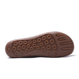 Zingj Layer Cowhide Large Size Handmade Shoes Female Farmer's Shoes Pedal Lazy Bean Shoes Retro Leather Flat Shoes-Outfit