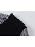 Style O-neck Short Knitted Sweaters Women Thin Cardigan Button Up 2023 Summer Casual Fashion Patchwork Crop Top