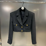 2022 Autumn Turn Down Collar Short Blazer Coat Sleeveless Slim Strapless Sexy Playsuits Belt Two Piece Set Women
