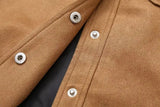 Brown Suede Crop Jacket- Outfit