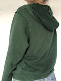 Screen Print Zipper Hoodie-Outfit
