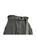 Women Denim Shorts With Belt Vintage Ladies Hot Short Pants High Waist Y2K Harajuku Streetwear Fashion Loose A-line Jeans