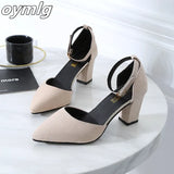 version wild thick with pointed single shoes fashion comfortable high heels trend sexy high heels wedding shoes