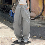 Vintage Baggy Patchwork Loose SweatpantsOutfit
