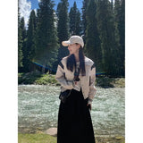 Women Baseball Jacket Coat Harajuku Tops Casual Women's All Match Loose Jackets Uniform Streetwear Short Lapel