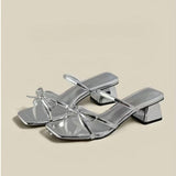 Bow Temperament Fairy Shoes Summer New High Value Daily Elegant Increase Thin
