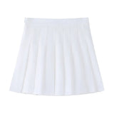 Zingj Pants Zip Button) Pleated Skirt JK Uniform Skirt Versatile Skirt Spring And Summer Short Skirt