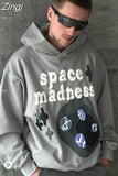 3D Foaming Pattern Pullover Hoodie Men Clothes Couples Top Sweatshirt Goth Streetwear Tracksuit Women Oversized