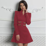 New Summer Women Mini Bandage Dress Sexy V Neck Long Sleeve Bodycon Celebrity Evening Club Party Ladies Dresses
