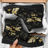 Autumn Round Toe Fashion Ankle Boots Size 43 Printing Boots Non Slip Platform Boots Lace Up Women Shoes Zapatos