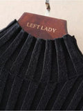 Ladies Elegant Luxury Dresses 2023 Fall Winter Warm Knitted Patchwork Embroidery Dresses Women High Waist A-line