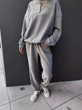 New Casual Jacket Suit Women's Solid-Colored Velvet Trousers