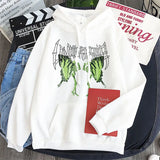 New Oversized Sweatshirt Women Gothic Skull Butterfly Harajuku Print Grunge Hoodies Women Casual Loose Hoodie Tops
